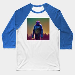 Dope Sasquatch in Nature Baseball T-Shirt